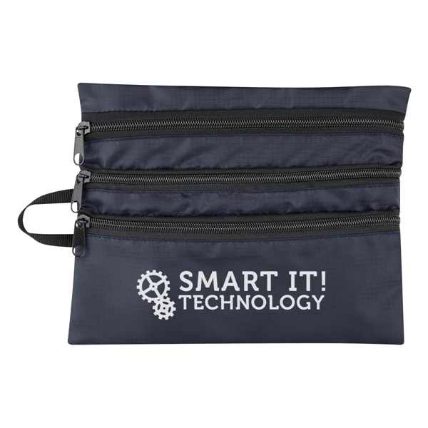 Travel bag made of polyester ripstop that measures 9" x 7"... from ASI 61125 Hit Promotional Products / Hit®