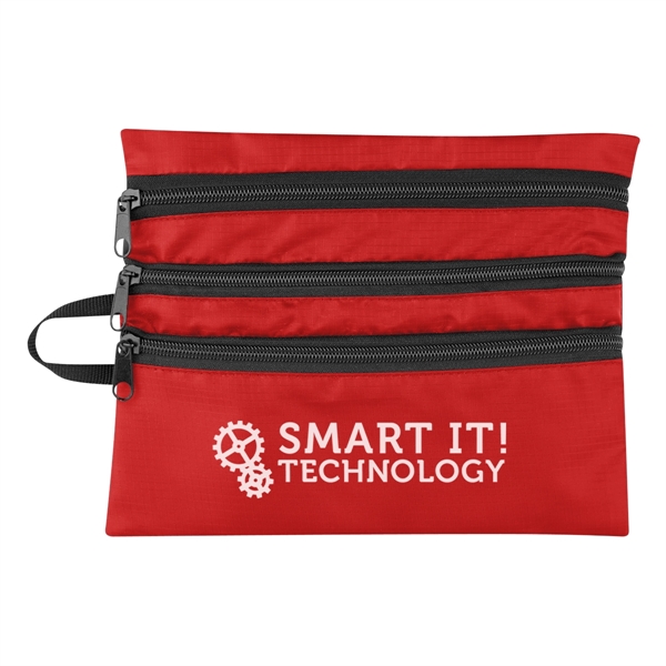 Travel bag made of polyester ripstop that measures 9" x 7"... from ASI 61125 Hit Promotional Products / Hit®