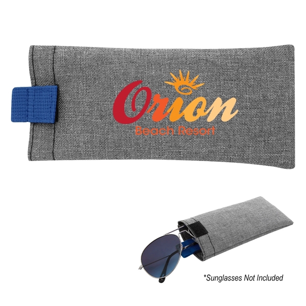 Heathered eyeglass pouch made of 600 denier polyester with a loop... from ASI 61125 Hit Promotional Products / Hit®