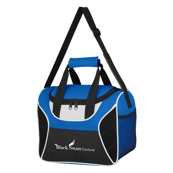 PEVA-lined 600 denier polyester kooler bag with a front pocket and... from ASI 61125 Hit Promotional Products / Hit®