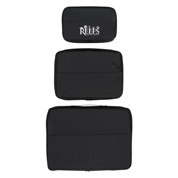 3-in-1 travel bag set with small, medium, and large bags made... from ASI 61125 Hit Promotional Products / Hit®