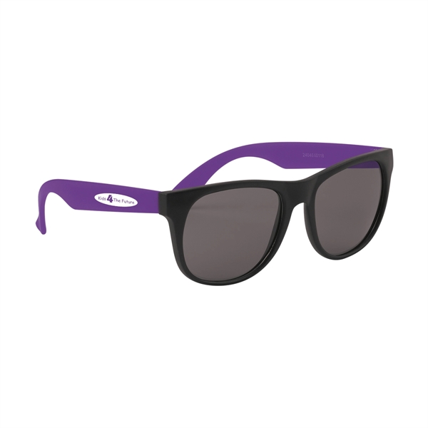 Rubberized sunglasses made of polypropylene with UV400 lenses that provide 100%... from ASI 61125 Hit Promotional Products / Hit®