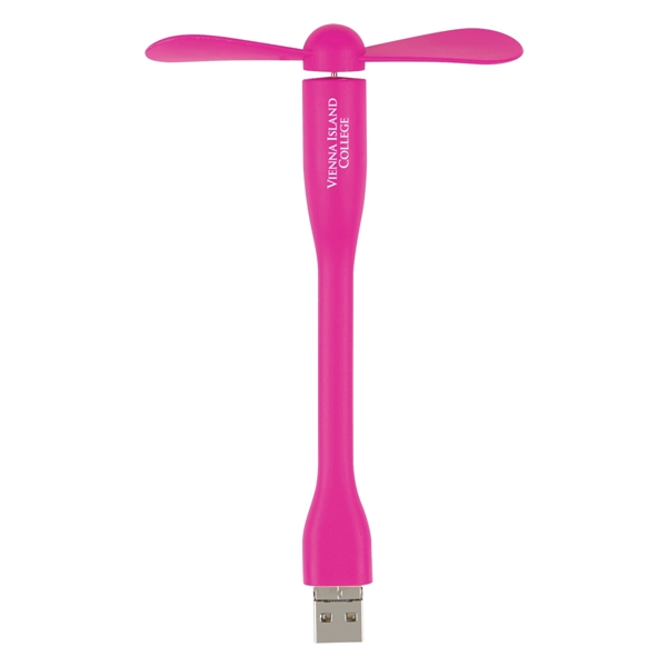 Mini USB fan made of flexible material and compatible with devices... from ASI 61125 Hit Promotional Products / Hit®