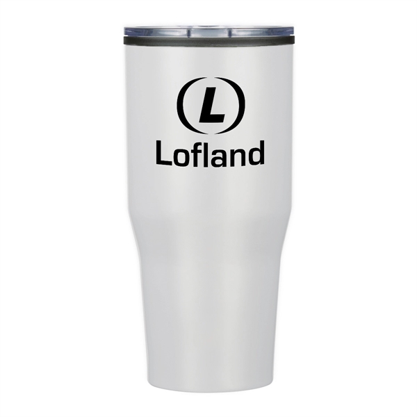 30 oz. double wall stainless steel tumbler with a snap-on, spill-resistant,... from ASI 61125 Hit Promotional Products / Hit®