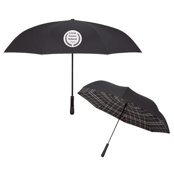 48" arc Soho inversion umbrella with a metal shaft, pongee material,... from ASI 61125 Hit Promotional Products / Hit®
