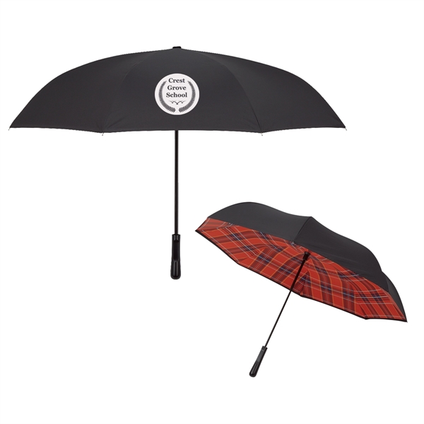 48" arc Soho inversion umbrella with a metal shaft, pongee material,... from ASI 61125 Hit Promotional Products / Hit®