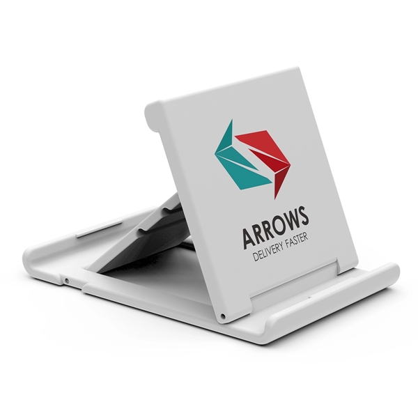 Folding stand for a variety of phone and tablet sizes that... from ASI 61125 Hit Promotional Products / Hit®