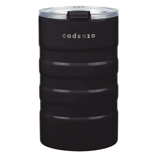 18 oz. double wall stainless steel tumbler featuring a spill-resistant flip-top... from ASI 61125 Hit Promotional Products