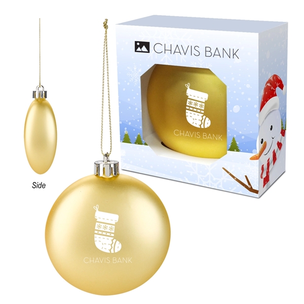 Christmas ornament made of polypropylene inserted in custom window box... from ASI 61125 Hit Promotional Products / Hit®