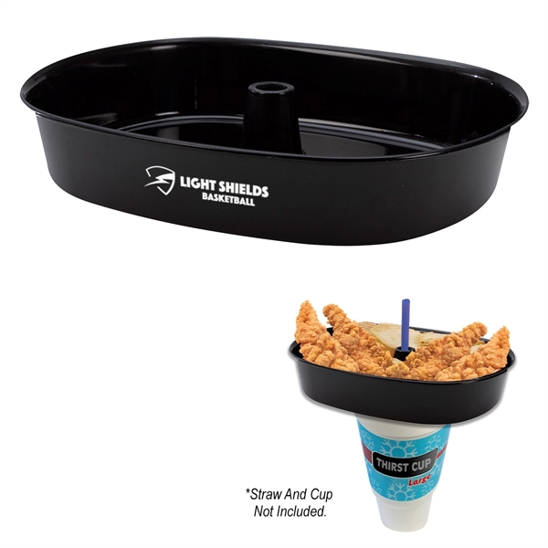 30 oz. oval Grub Tub with straw hole in the middle... from ASI 61125 Hit Promotional Products / Hit®