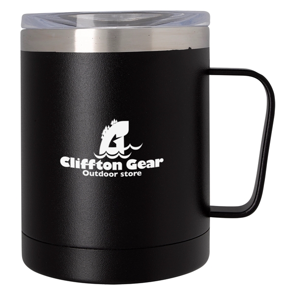 12 oz. double wall stainless steel mug with a powder coated... from ASI 61125 Hit Promotional Products / Hit®