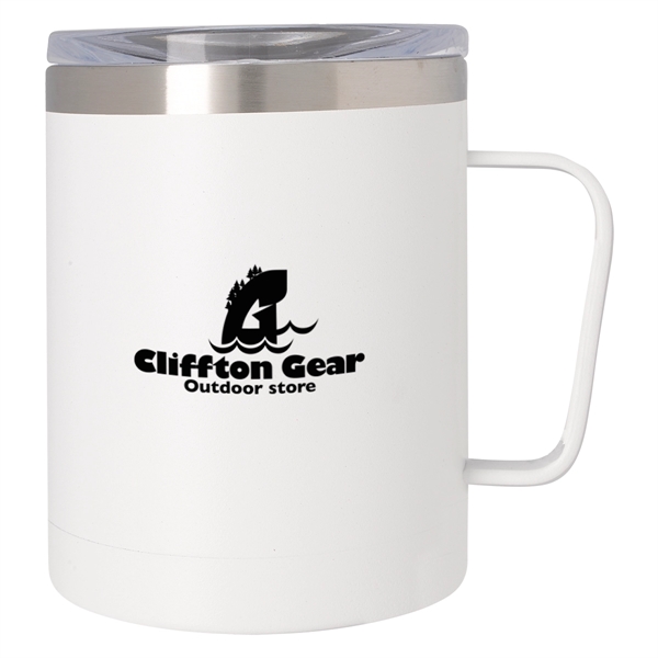 12 oz. double wall stainless steel mug with a powder coated... from ASI 61125 Hit Promotional Products / Hit®