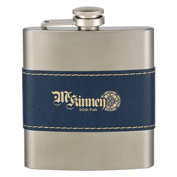 6 oz. stainless steel flask with a self-attached, screw-on, spill-resistant lid.... from ASI 61125 Hit Promotional Products / Hit®