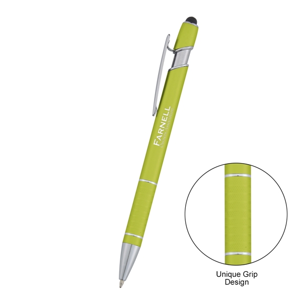 Varsi Incline pen made of aluminum with plunger-action mechanism, a stylus,... from ASI 61125 Hit Promotional Products / Hit®