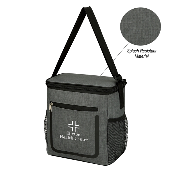 9" x 9 1/2" x 5 1/4" gray lunch bag made... from ASI 61125 Hit Promotional Products / Hit®