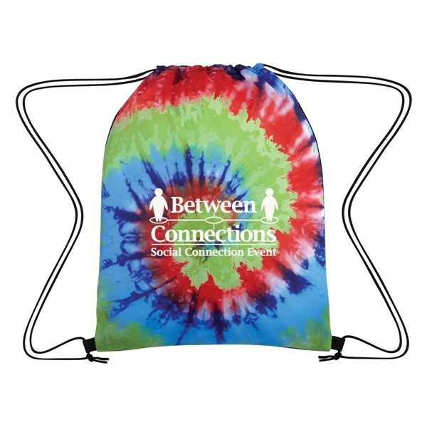 13" x 17" drawstring bag with tie-dye design that's made of... from ASI 61125 Hit Promotional Products / Hit®