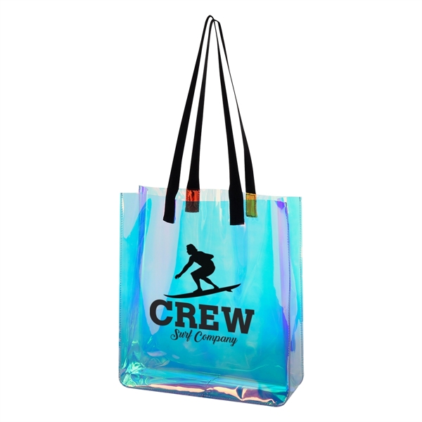 Tote bag made of iridescent PVC material with 26" handles and... from ASI 61125 Hit Promotional Products / Hit®
