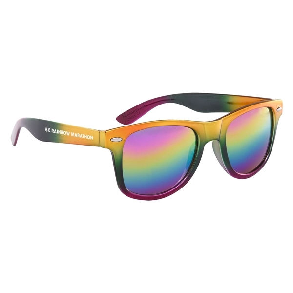 Sunglasses with a metallic rainbow design and UV400 lenses that provide... from ASI 61125 Hit Promotional Products / Hit®
