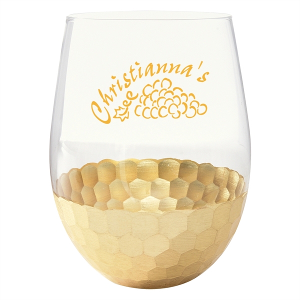 18 oz. stemless wine glass with metallic color options... from ASI 61125 Hit Promotional Products / Hit®