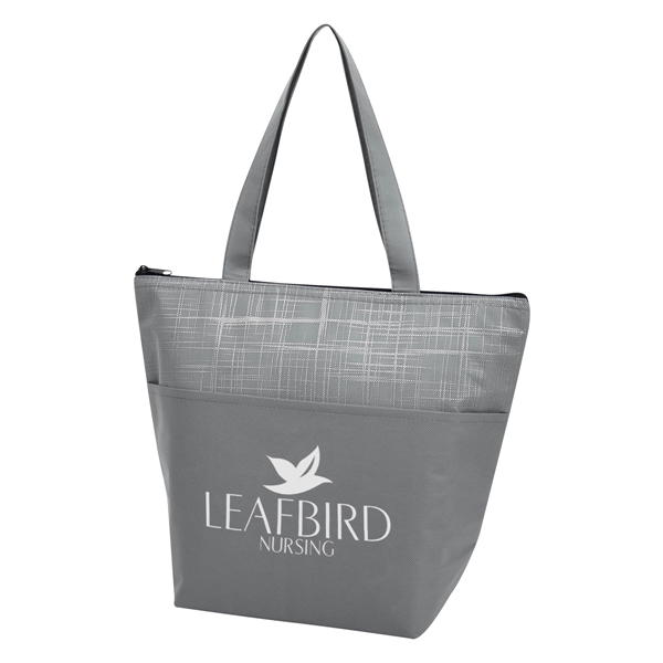 Crosshatch non-woven cooler bag with a water-resistant coating and foam insulation.... from ASI 61125 Hit Promotional Products / Hit®