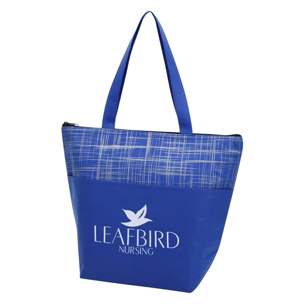 Crosshatch non-woven cooler bag with a water-resistant coating and foam insulation.... from ASI 61125 Hit Promotional Products / Hit®