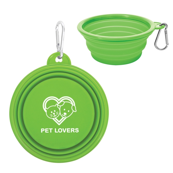 Collapsible pet bowl for giving you dog a drink of water... from ASI 61125 Hit Promotional Products / Hit®
