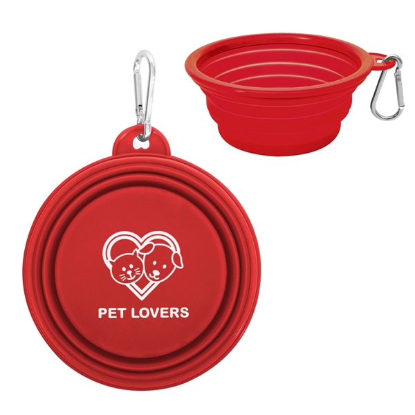 Collapsible pet bowl for giving you dog a drink of water... from ASI 61125 Hit Promotional Products / Hit®