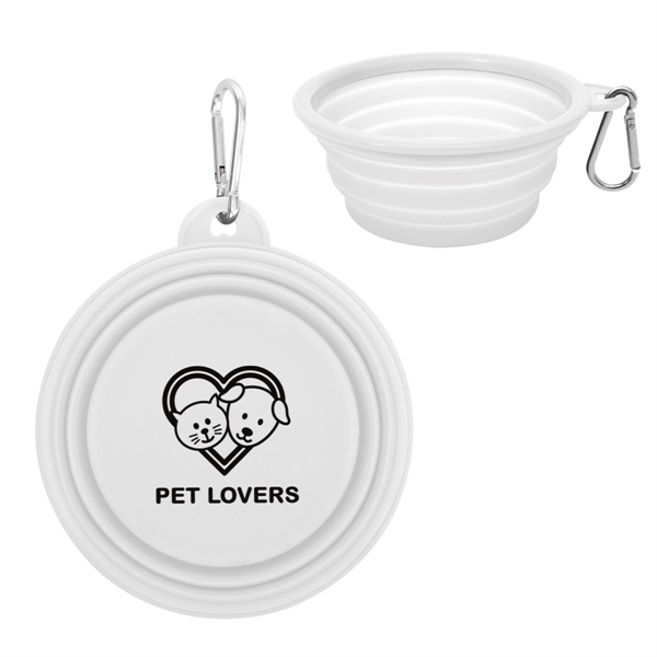 Collapsible pet bowl for giving you dog a drink of water... from ASI 61125 Hit Promotional Products / Hit®