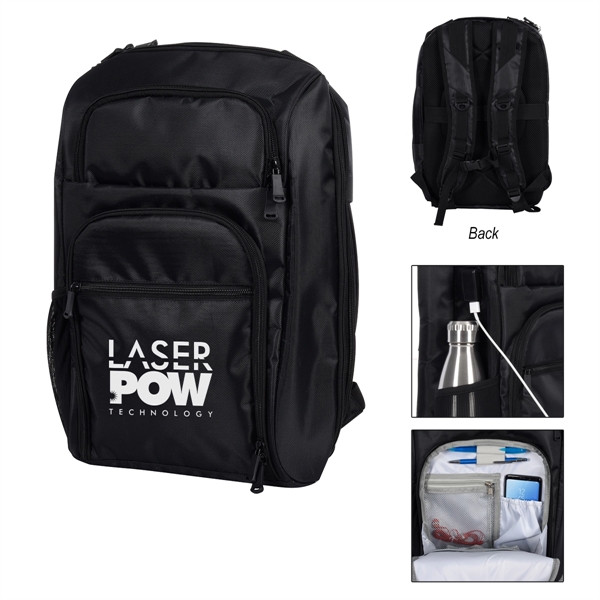 RFID laptop backpack and briefcase with several pockets and added features... from ASI 61125 Hit Promotional Products / Hit®