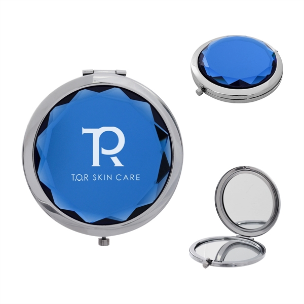 Jeweled compact mirror for those moments when your makeup needs to... from ASI 61125 Hit Promotional Products / Hit®