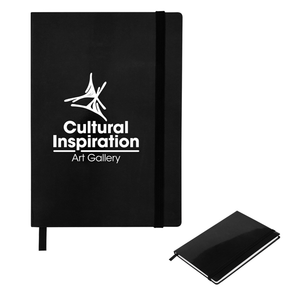 Glossy journal that provides a way for people to jot down... from ASI 61125 Hit Promotional Products / Hit®