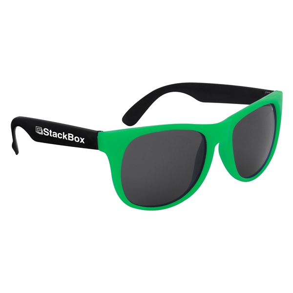 Kapowski rubberized sunglasses for a boost in style while protecting against... from ASI 61125 Hit Promotional Products / Hit®