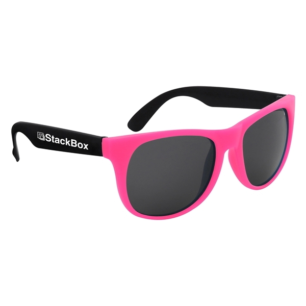 Kapowski rubberized sunglasses for a boost in style while protecting against... from ASI 61125 Hit Promotional Products / Hit®
