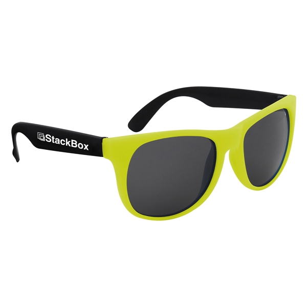 Kapowski rubberized sunglasses for a boost in style while protecting against... from ASI 61125 Hit Promotional Products / Hit®