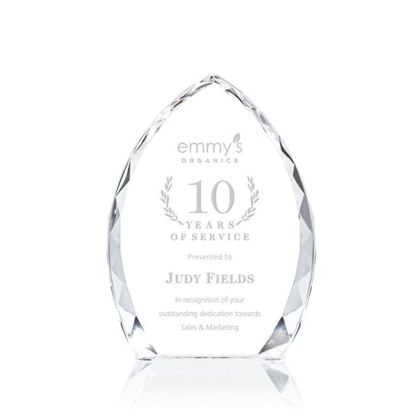 Elegant, prism-shaped optical award designed with beautiful bevels cascading around the... from ASI 84592 St Regis Group / St Regis