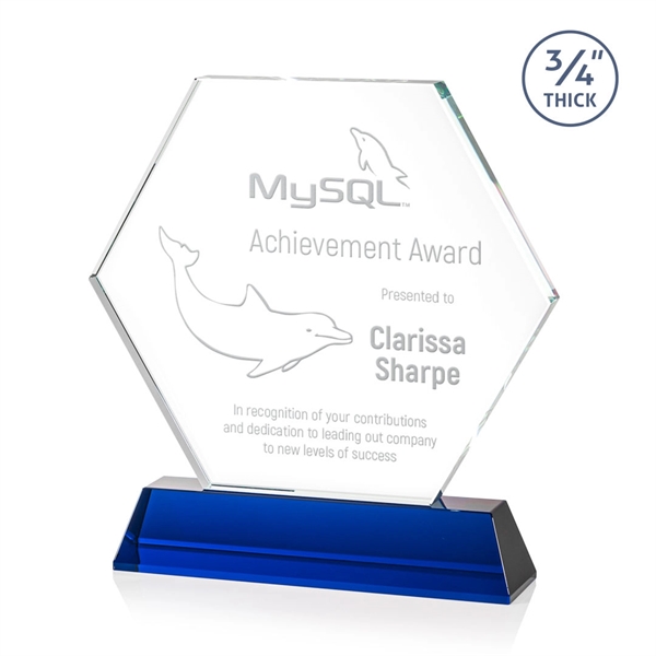 The Ralston Optical Crystal Award on a tall tapered optical base... from ASI 84592 St Regis Group / St Regis