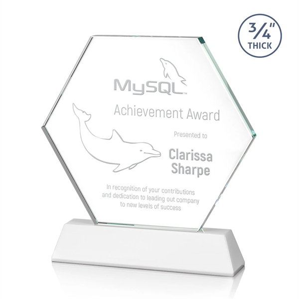 The Ralston Optical Crystal Award on a tall tapered optical base... from ASI 84592 St Regis Group / St Regis