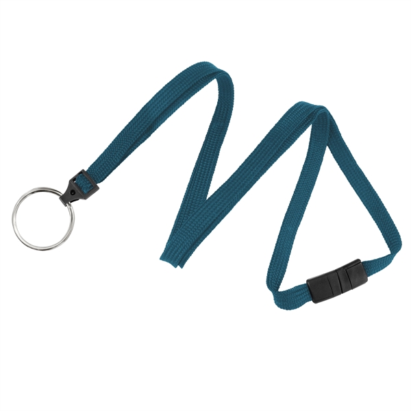 Available Same Day! These blank flat braided polyester lanyards come with... from ASI 79898 Promovision