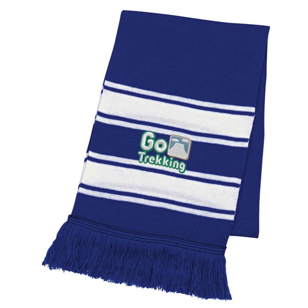Two Tone Knit Scarf with Fringe.... from ASI 61125 Hit Promotional Products / Hit®