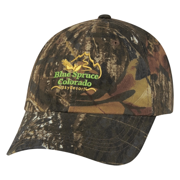 Hunter's Hideaway Camouflage Cap.  60% Cotton/40% Polyester.  6 Panel,... from ASI 61125 Hit Promotional Products / Hit®