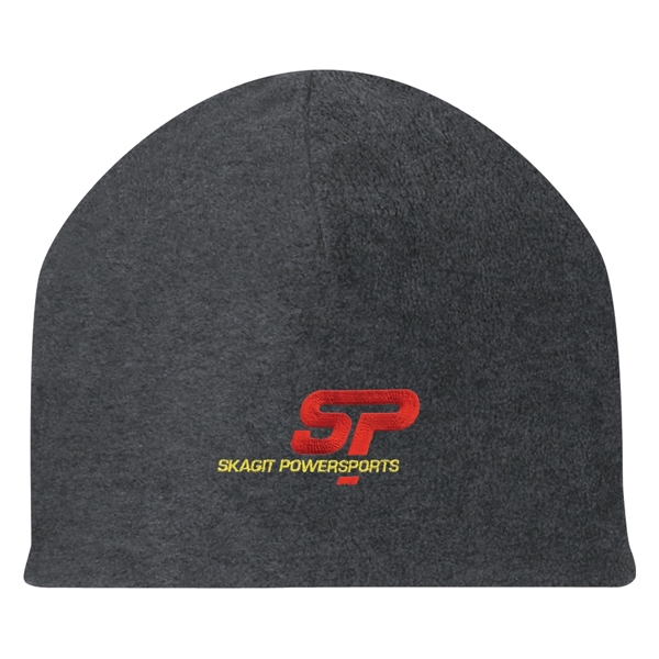 Double Layer Fleece Beanie.  100% Polyester Fleece.  One Size... from ASI 61125 Hit Promotional Products / Hit®