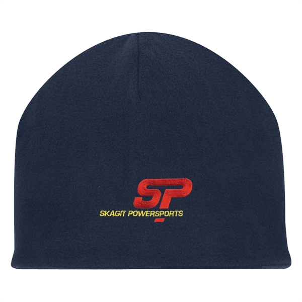 Double Layer Fleece Beanie.  100% Polyester Fleece.  One Size... from ASI 61125 Hit Promotional Products / Hit®