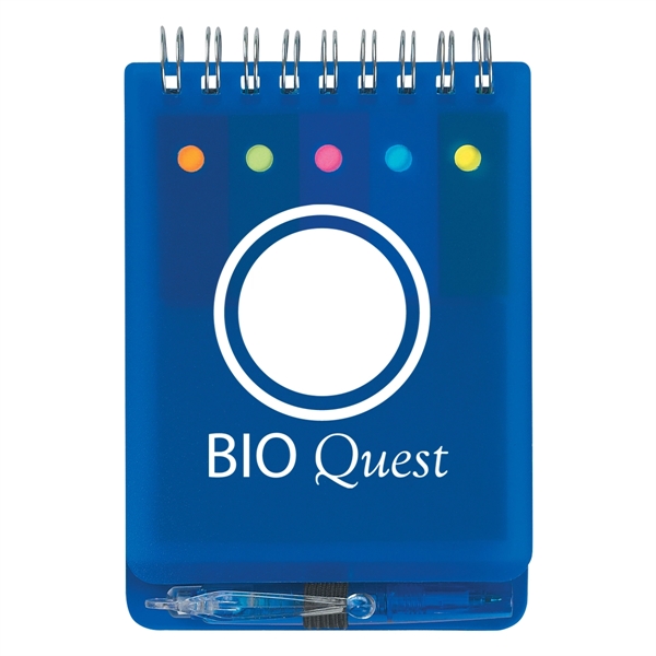 Spiral jotter with sticky notes, flags & pen.... from ASI 61125 Hit Promotional Products / Hit®