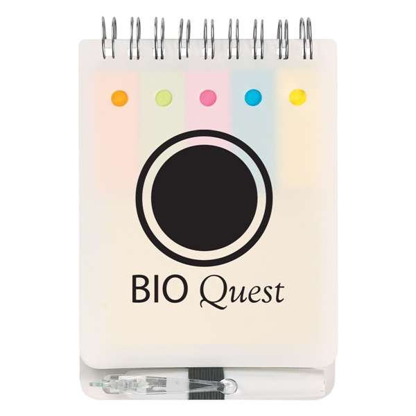 Spiral jotter with sticky notes, flags & pen.... from ASI 61125 Hit Promotional Products / Hit®