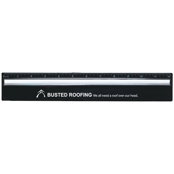 Plastic 12" ruler with magnifying glass.... from ASI 61125 Hit Promotional Products / Hit®