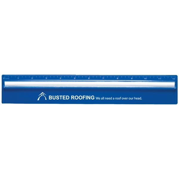 Plastic 12" ruler with magnifying glass.... from ASI 61125 Hit Promotional Products / Hit®
