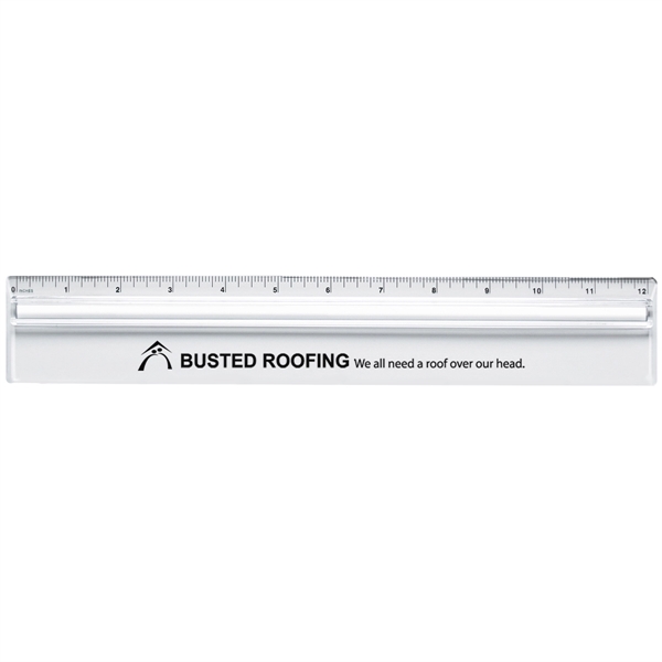 Plastic 12" ruler with magnifying glass.... from ASI 61125 Hit Promotional Products / Hit®