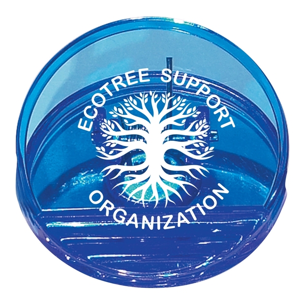 Round shape clip, spring loaded hinge and magnet on back side.... from ASI 61125 Hit Promotional Products / Hit®