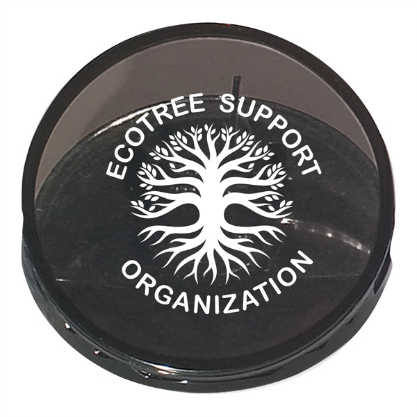 Round shape clip, spring loaded hinge and magnet on back side.... from ASI 61125 Hit Promotional Products / Hit®