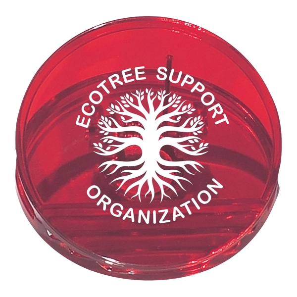 Round shape clip, spring loaded hinge and magnet on back side.... from ASI 61125 Hit Promotional Products / Hit®